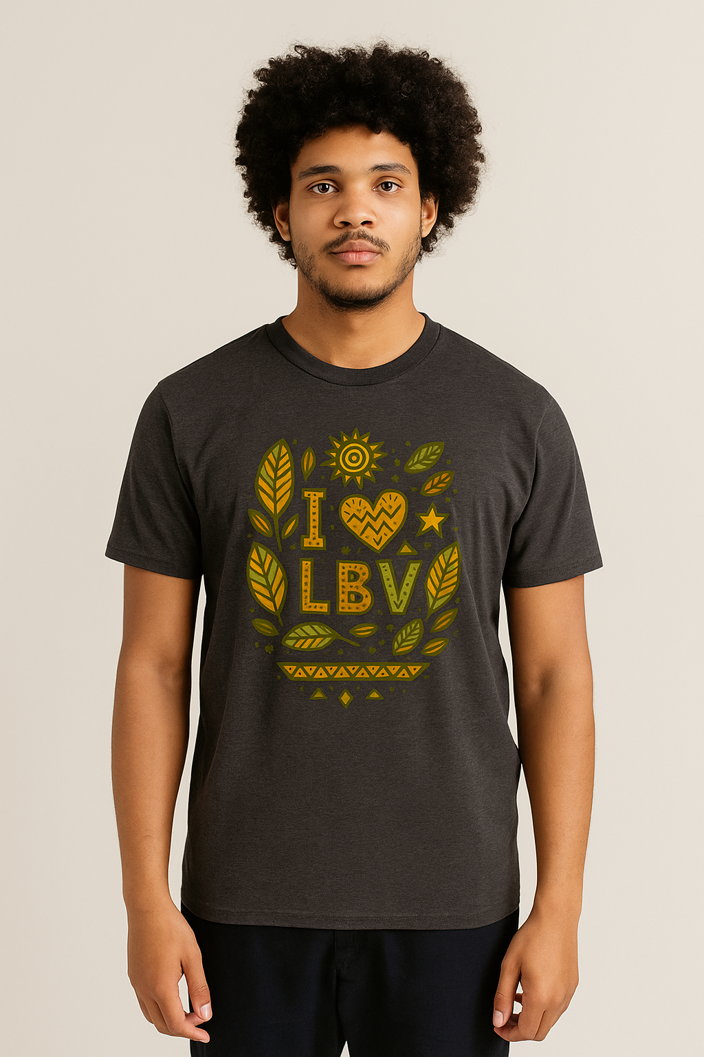 T-shirt “Nkomi – I ❤ LBV” | Collection Libreville Royale