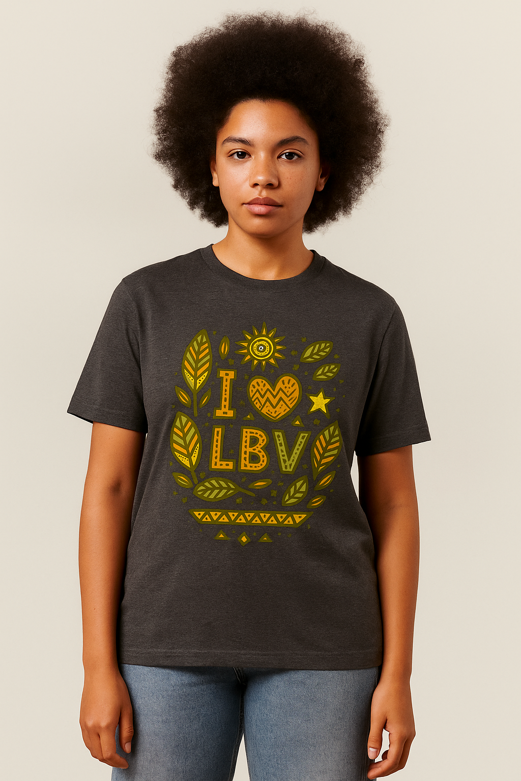 T-shirt “Nkomi – I ❤ LBV” | Collection Libreville Royale