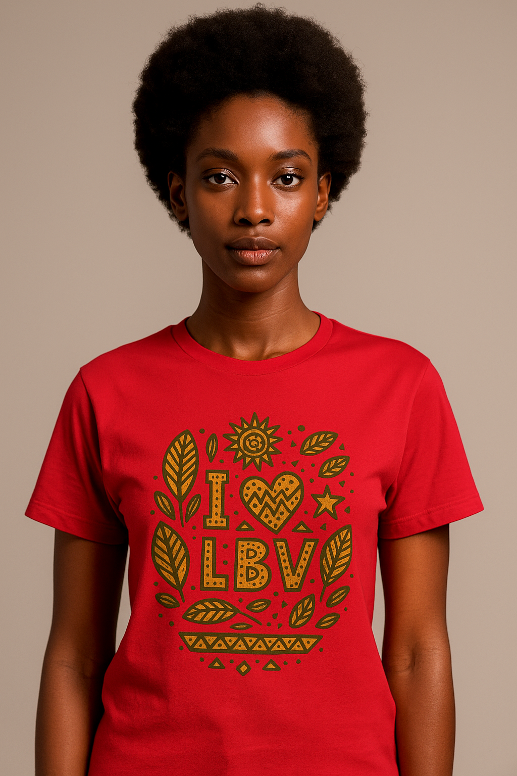 T-shirt “Nkomi – I ❤ LBV” | Collection Libreville Royale