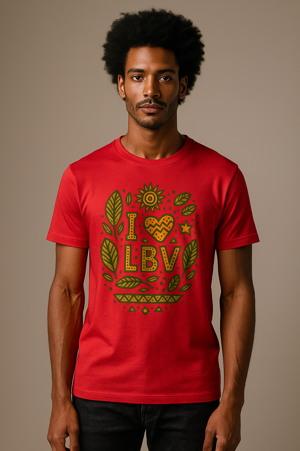 T-shirt “Nkomi – I ❤ LBV” | Collection Libreville Royale