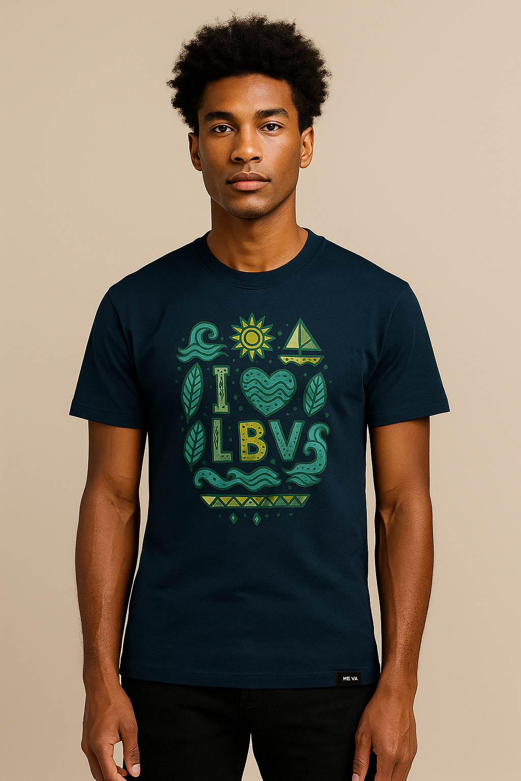 T-shirt « Mèva » – Collection Libreville Royal
