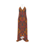 "Solstice in Bloom" Halter Dress 