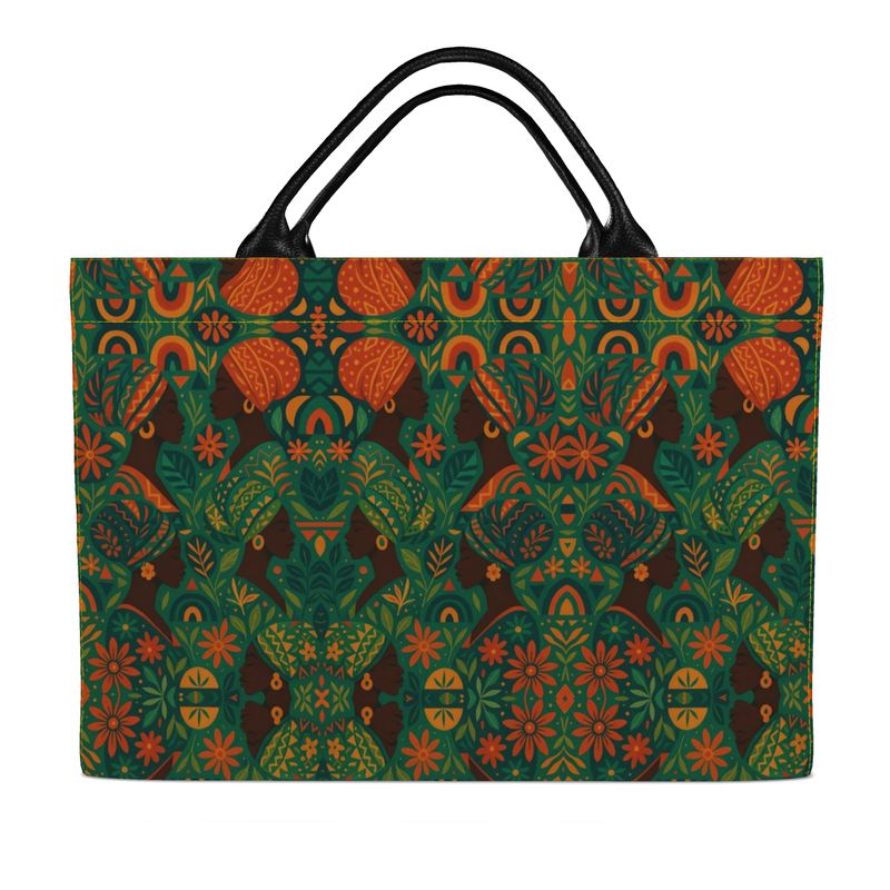 Sac cabas Dzanaï – Grand format imprimé végétal & solaire | Édition limitée