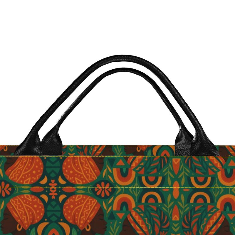 Sac cabas Dzanaï – Grand format imprimé végétal & solaire | Édition limitée