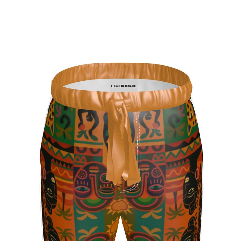 Nzinga — Pantalon Rituel à Imprimé Signature