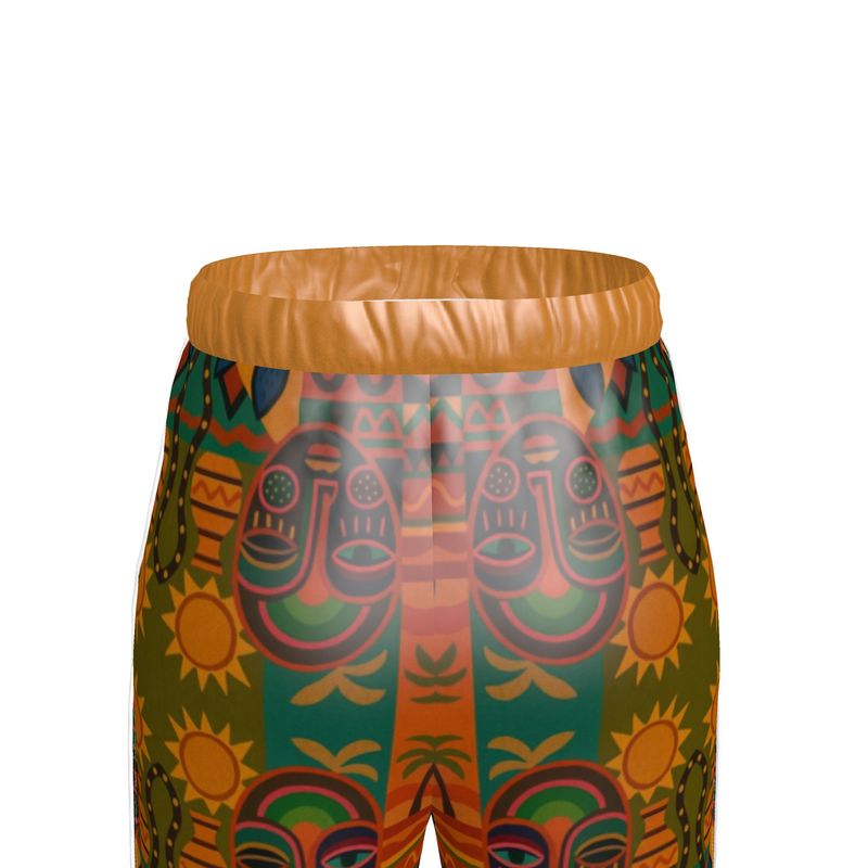 Nzinga — Pantalon Rituel à Imprimé Signature