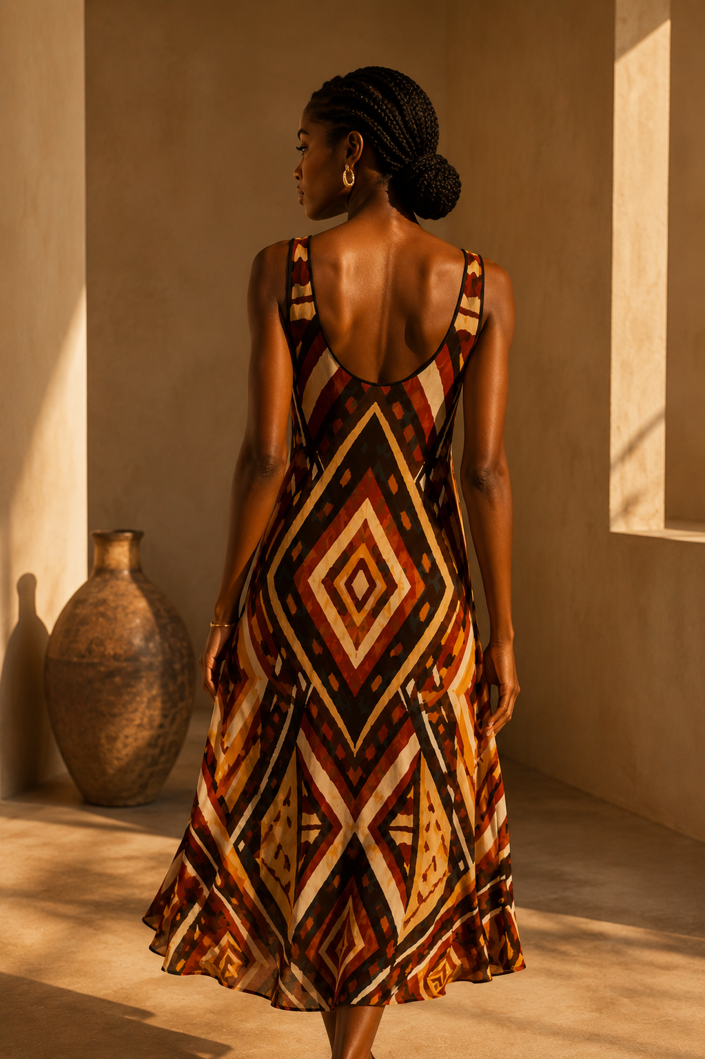 NYARA — Robe Midi Sans Manches