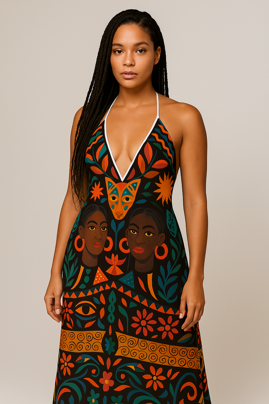 Okouméa open back dress