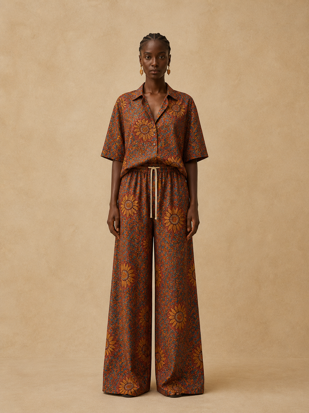 Pantalon Solstice en Fleurs