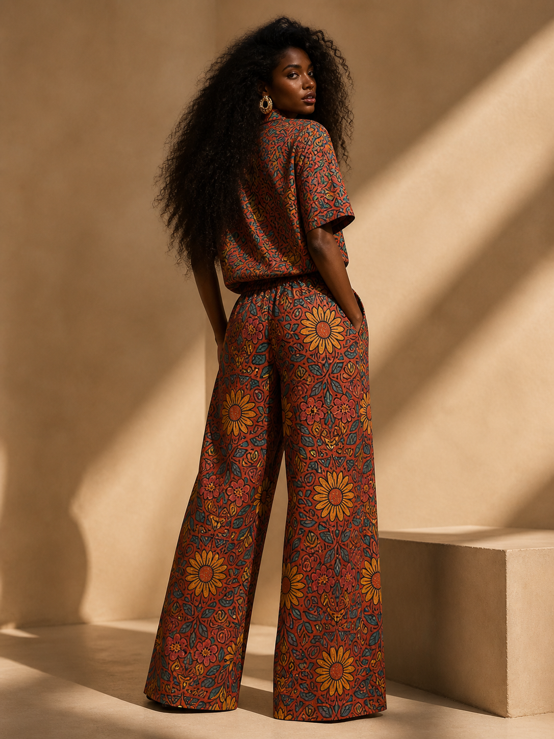 Pantalon Solstice en Fleurs