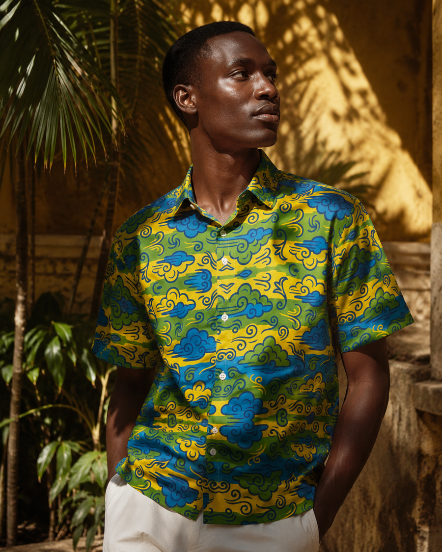 Chemise Homme Imprimée Luxe Essondo