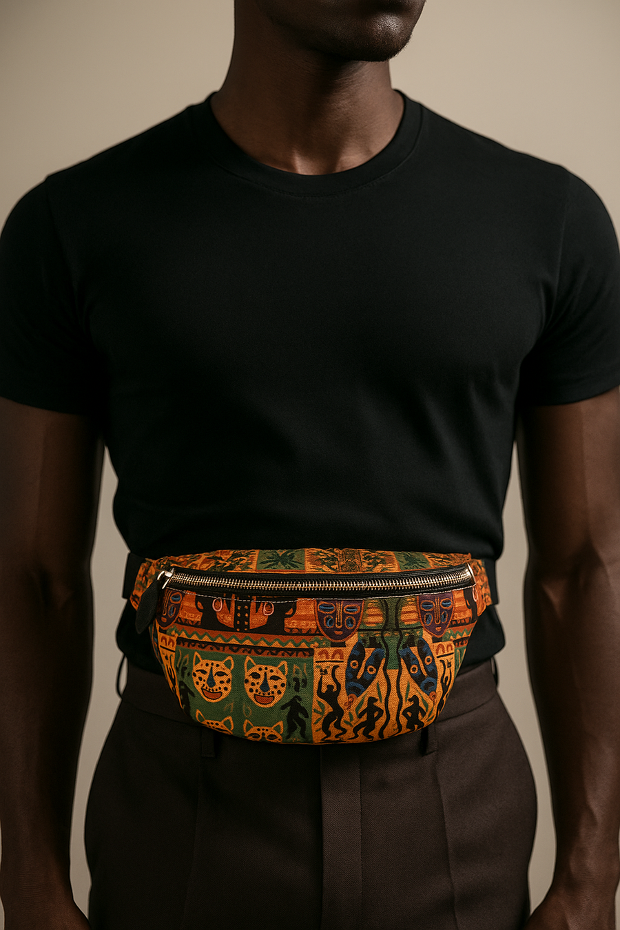 Sac Banane Nzinga – L’Art du Luxe Afro-Chic à Porter