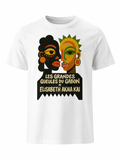 Vue avant du t-shirt MEBOKO révélant sa coupe unisexe premium, son tombé naturel et la qualité de son coton biologique certifié.