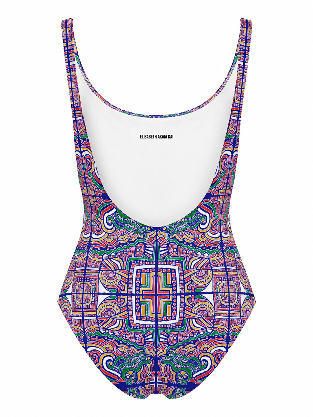 Vue arrière du maillot de bain Mebeghe Éternel révélant son dos nu signature et sa coupe sophistiquée adaptée aux moments de détente comme à la baignade.