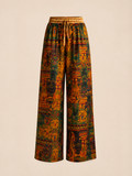 Nzinga — Pantalon Rituel à Imprimé Signature