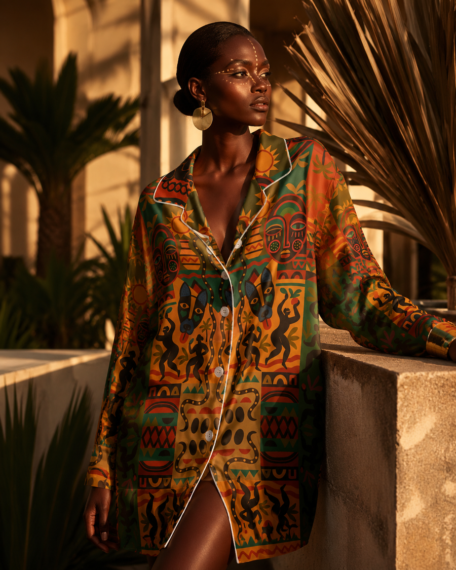 Nzinga - Chemise en Soie