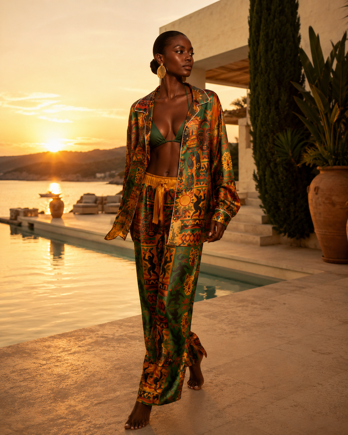 Le luxe ne cherche pas à crier.
Il s’installe dans les détails, les matières, la posture et l’émotion.
Nzinga Solaire habille les instants suspendus avec une sophistication naturelle.