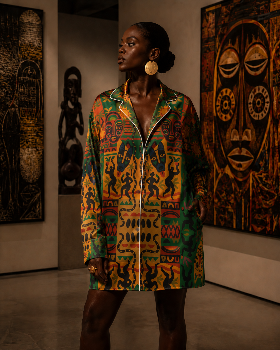 Nzinga - Chemise en Soie
