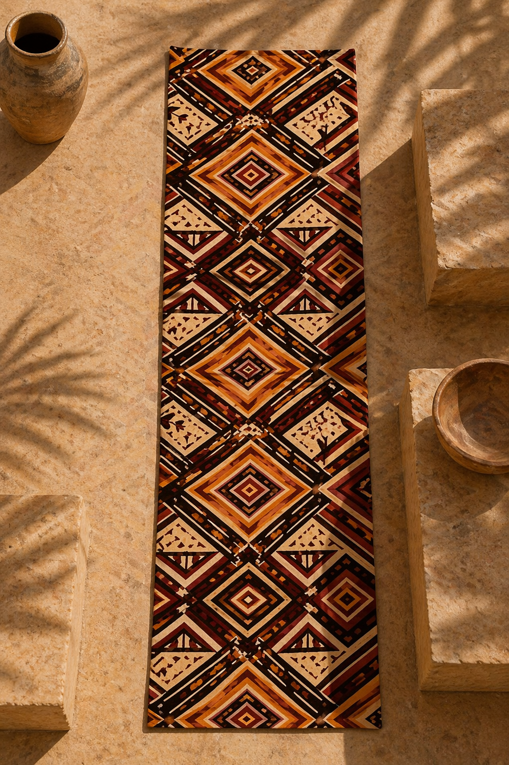 Version compacte du paréo Nyara idéale pour un porté bandeau, mini sarong ou accessoire plage chic.