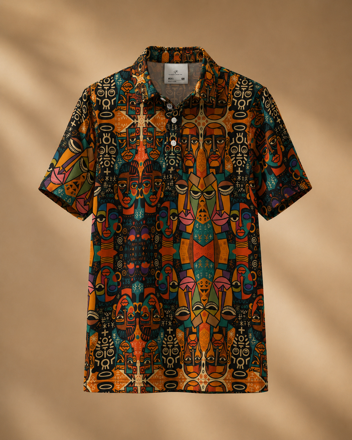 Ce polo homme artistique signé ELISABETH AKAIA KAI transforme le vêtement en pièce d’expression. Motifs afro contemporains, coupe élégante et confection premium en édition limitée.