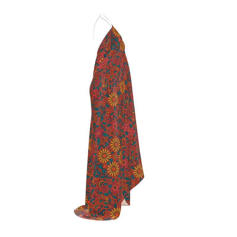 Robe Halter "Solstice en Fleurs"