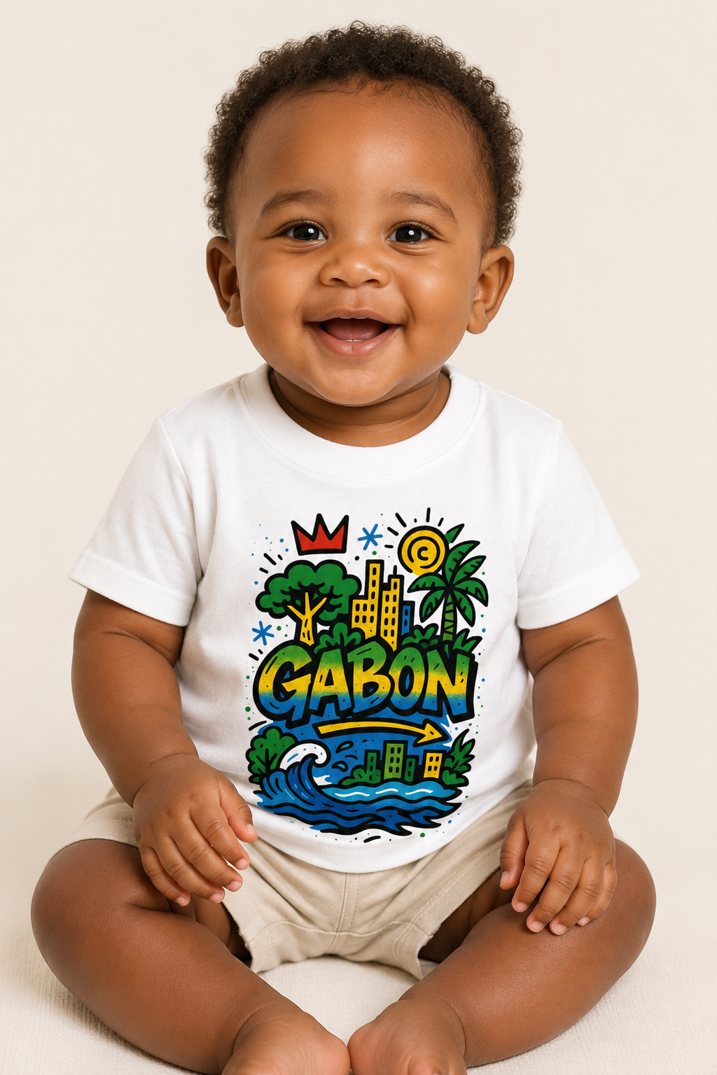 Pensé pour le confort des tout-petits, le t-shirt enfant Ndjili associe douceur, qualité et identité visuelle unique. Une pièce idéale pour accompagner chaque instant de l'enfance.