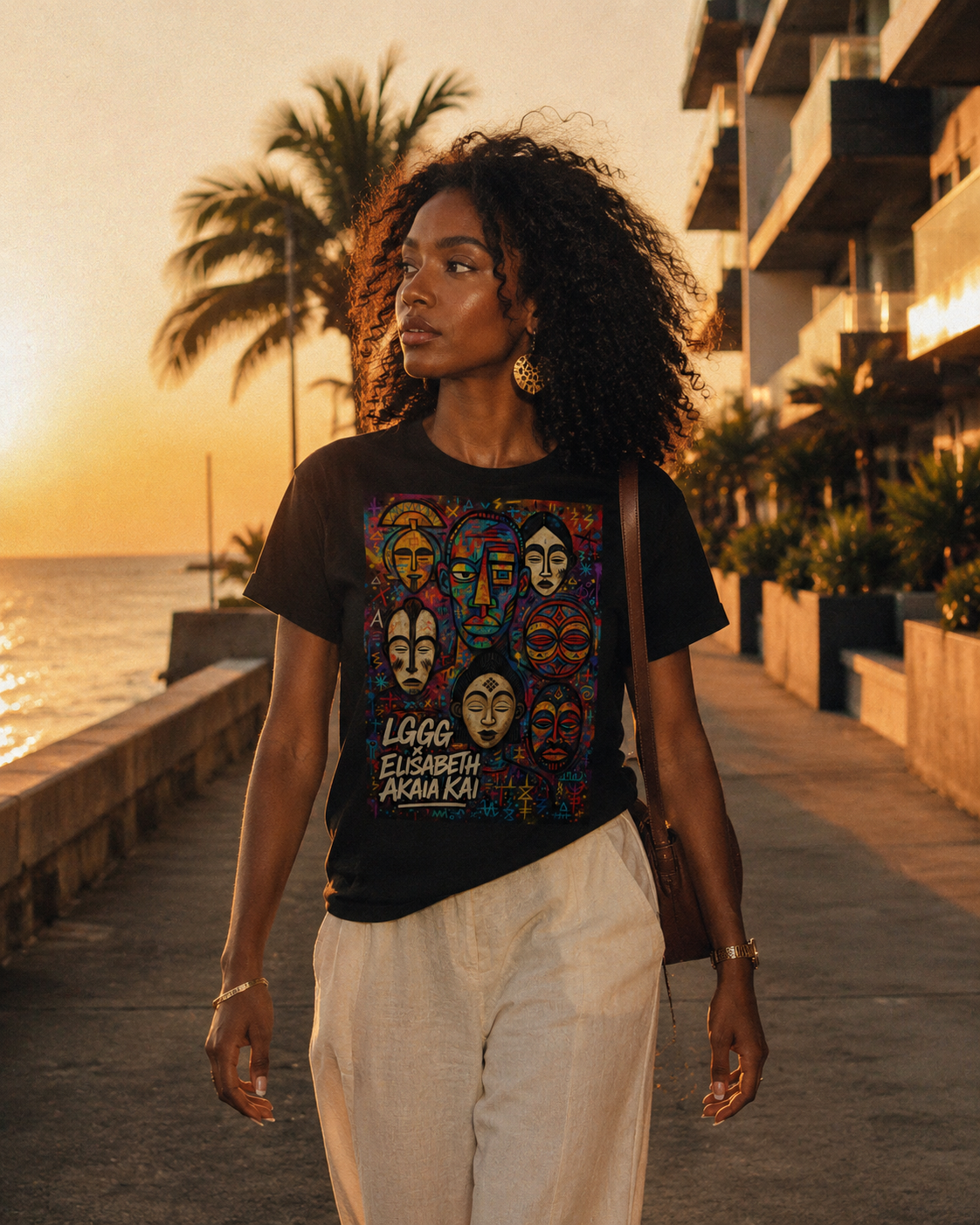 Face à l'océan de Libreville, le t-shirt MEBOKO Noir incarne l'esprit de la mode gabonaise contemporaine. Réalisé en coton biologique premium, il associe art africain, héritage culturel et élégance décontractée. Une création signée Élisabeth Akaïa Kaï pensée pour celles qui recherchent une mode africaine haut de gamme, responsable et intemporelle.