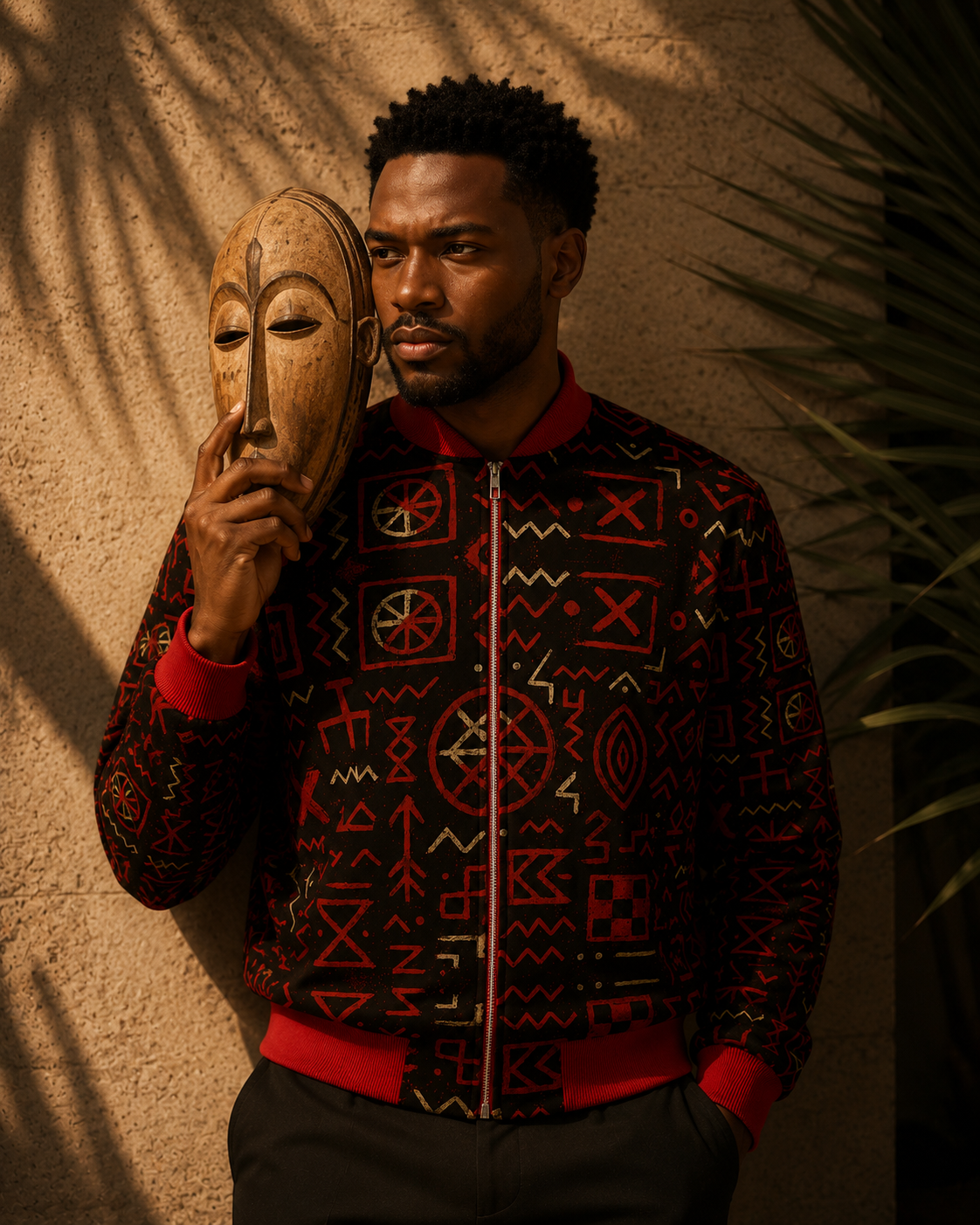 Découvrez la veste Nkira Élisabeth Akaïa Kaï, une pièce homme afro-luxe en édition limitée où art, héritage et mode contemporaine se rencontrent. Son imprimé symbolique inspiré des langages visuels africains transforme cette création en œuvre textile à porter. Fabriquée à la demande dans une démarche slow fashion et luxe responsable.