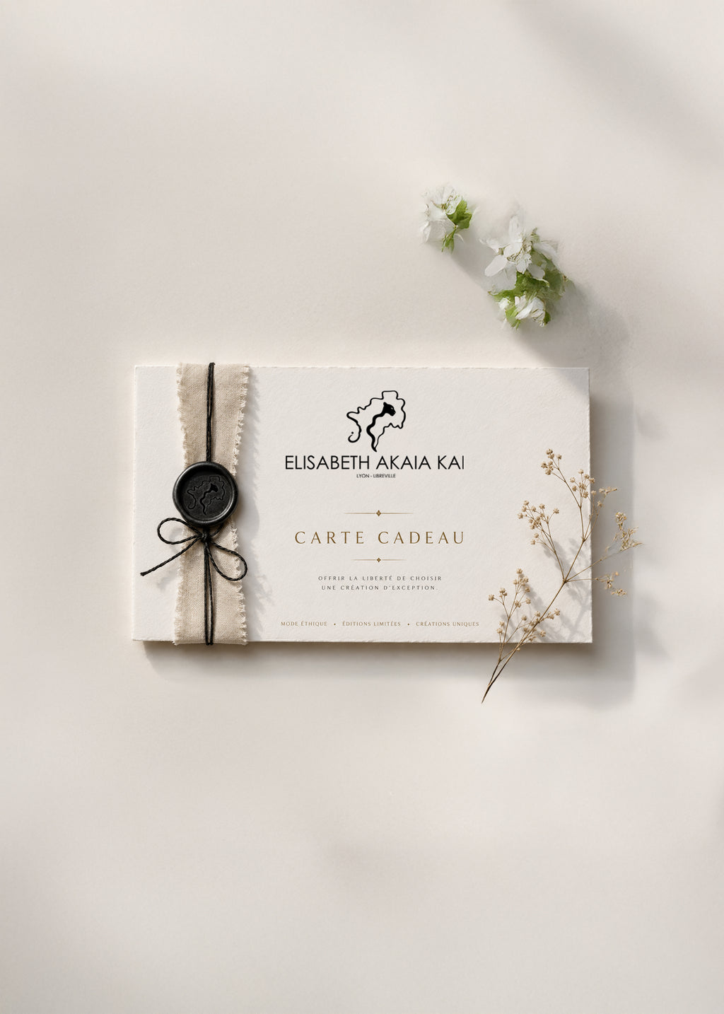 Give the gift of choice from an exceptional collection - ÉLISABETH AKAÏA KAÏ Gift Card